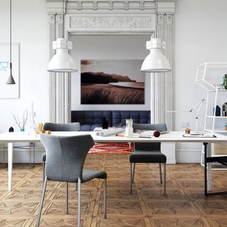 Бяло легло в скандинавски стил