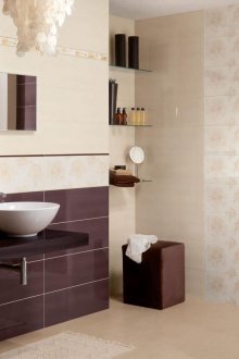 Baño marrón