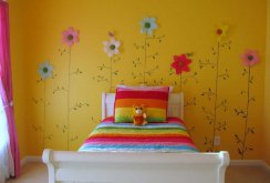 Yellow kids room