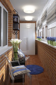 Гардероб на балкона