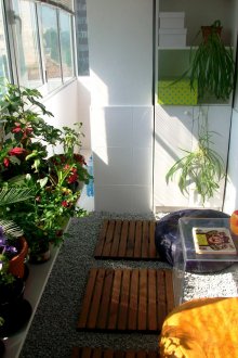 Гардероб на балкона