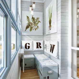 Гардероб на балкона