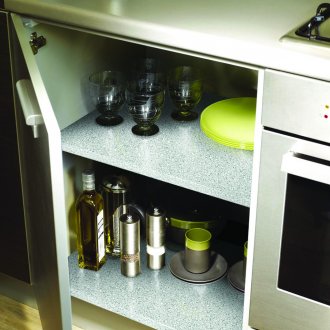 Katil kayu pepejal dengan rak