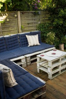 Ъглов душ с поднос