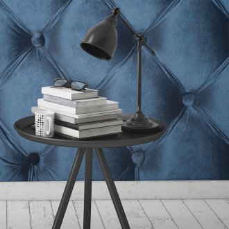 Sofa musim bunga dengan upholsteri baldu