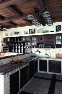 Кухня в стил шале