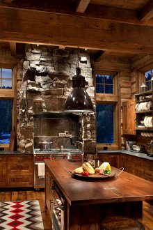 Кухня в стил шале