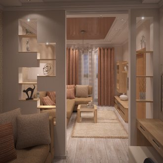 Скрита врата с рафтове