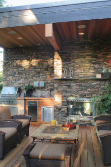 Беседка с барбекю