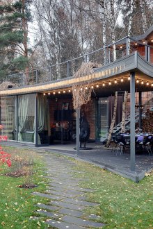 Беседка с барбекю