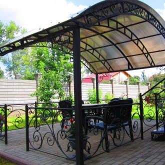 Беседка с барбекю