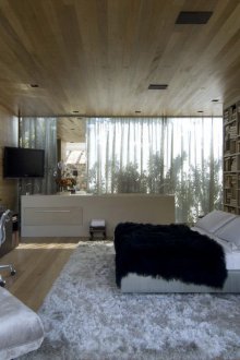 조식 바가 있는 코너 주방 유닛