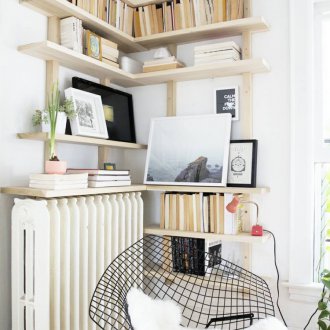 Case-cabinet with shelves