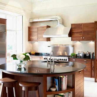 Кръгъл дизайн на рафтове за книги