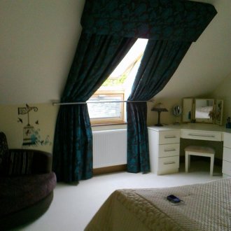 White Curtains with Bandeau