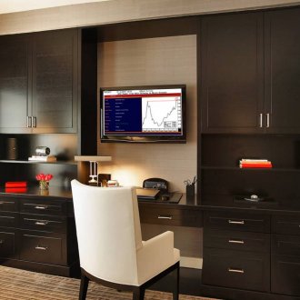 White tulle in the interior