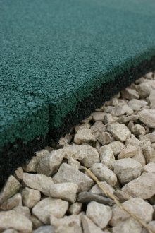 Полагане на гумени плочки