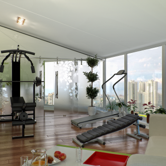 Стъклени врати във фитнеса