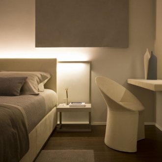 Wrought iron porch with lamps