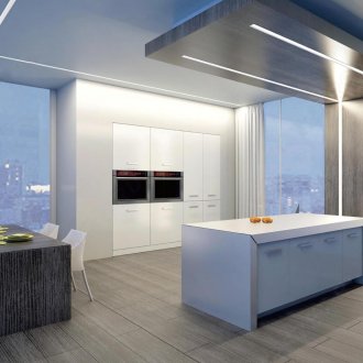 빌트인 LED 하이테크 주방 조명