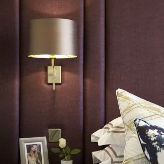 Текстилни стенни панели в спалнята