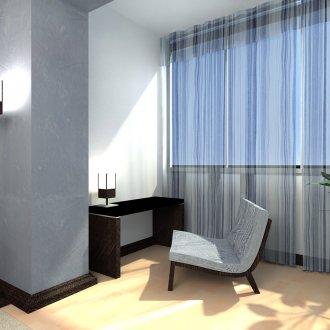 Раирани завеси в интериора