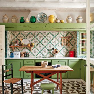 Марокански зелени плочки