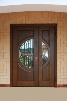 МДФ врата със стъклена вложка