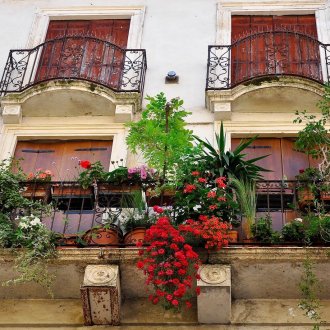 На открито балкон градинарство