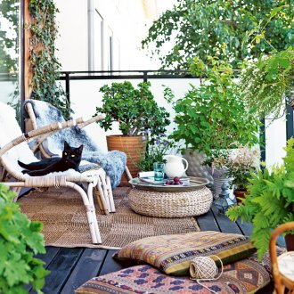 Градина на открития балкон