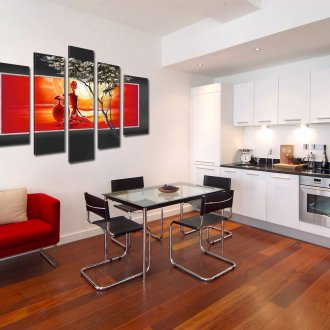 Модулна картина в кухнята