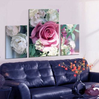 Модулна картина с роза