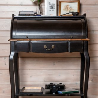 Black desk