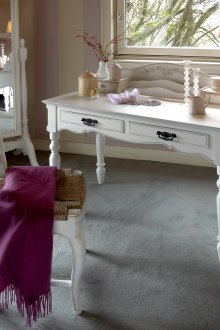 Desk table with carved legs