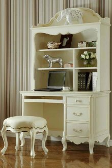Office table with shelves
