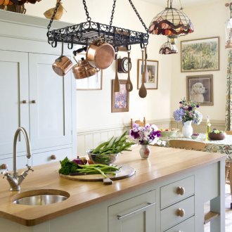 Railing over the kitchen table