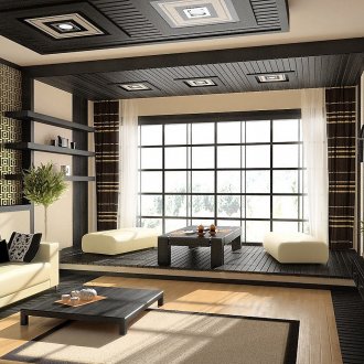 Японски картини в коридора