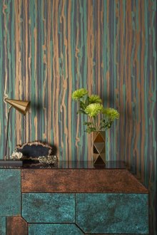 Райета сиво-тюркоазен тапет