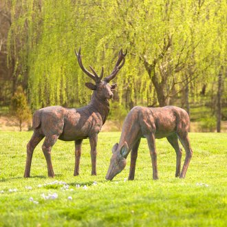 Рисуване на елен на стената в къщата