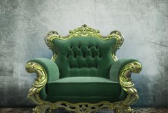 Green Throne Chair