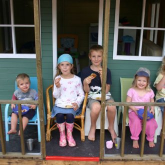 Осветление на беседката с фотоклетки