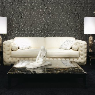 Оранжев кожен диван