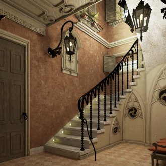 Издълбано готическо легло