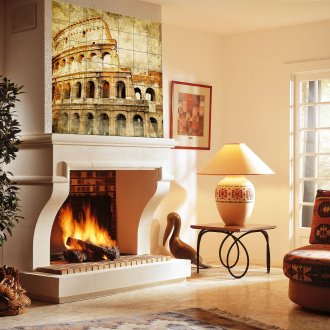 Топка за стол в интериора на хола