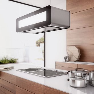 Тапет от копринен екран в интериора на кухнята