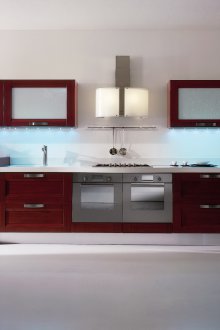 유리가 있는 월넛 도어