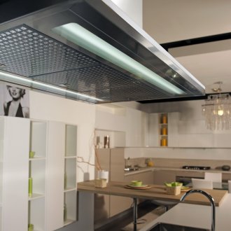 Осветена островна качулка