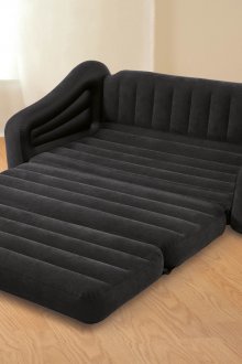 Черен надуваем диван