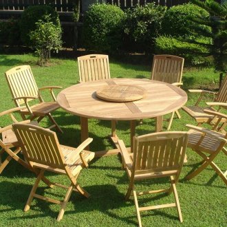 Дървени градински столове