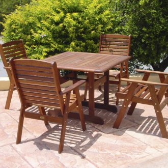 Дървени столове за градинарство